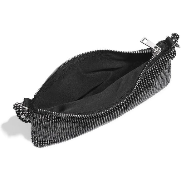 Rhinestone Purse for Women Evening Bag Glitter Sparkly Mini Handbags - Picture 5 of 7